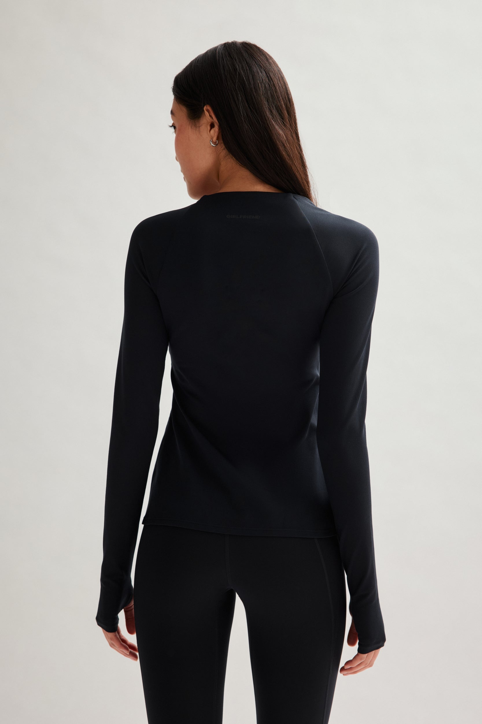 Black ReSet High-Low Long Sleeve Top