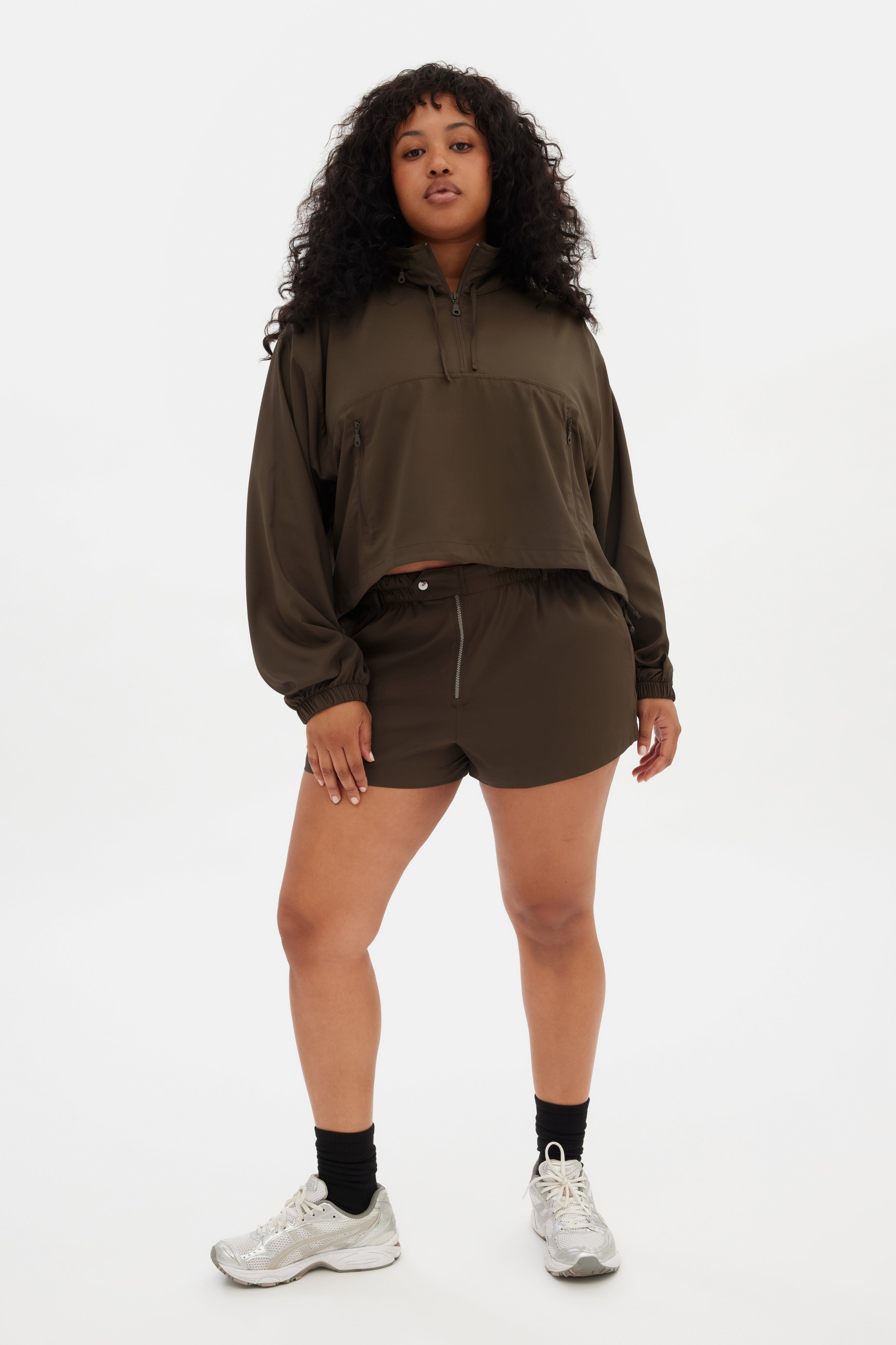 Chestnut Huddle Half-Zip Windbreaker