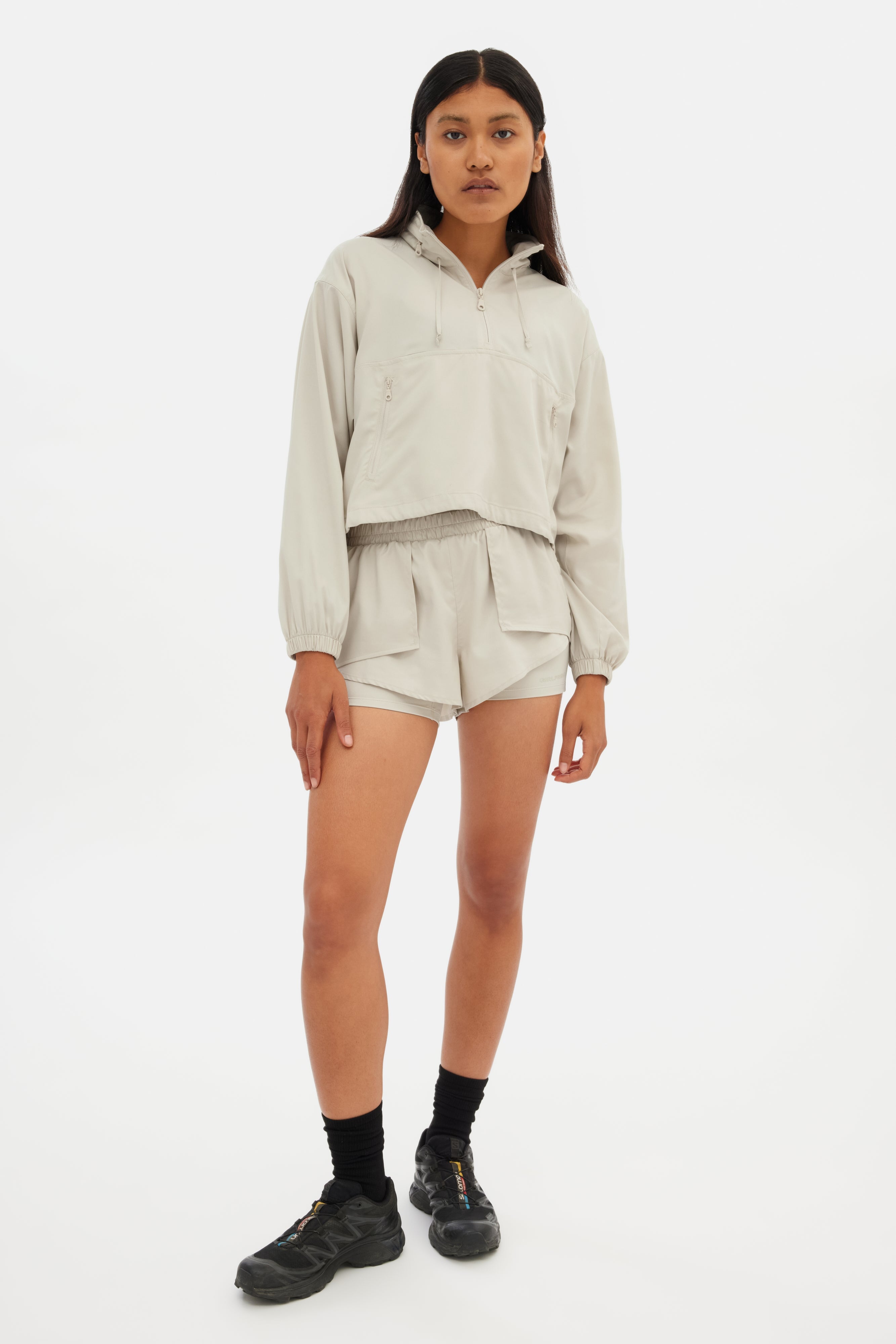 Marble Huddle Half-Zip Windbreaker